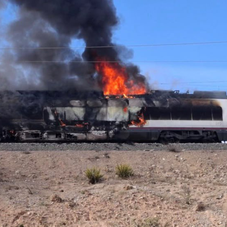 Spain AVE train fire sparks travel chaos