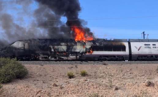 Spain AVE train fire sparks travel chaos