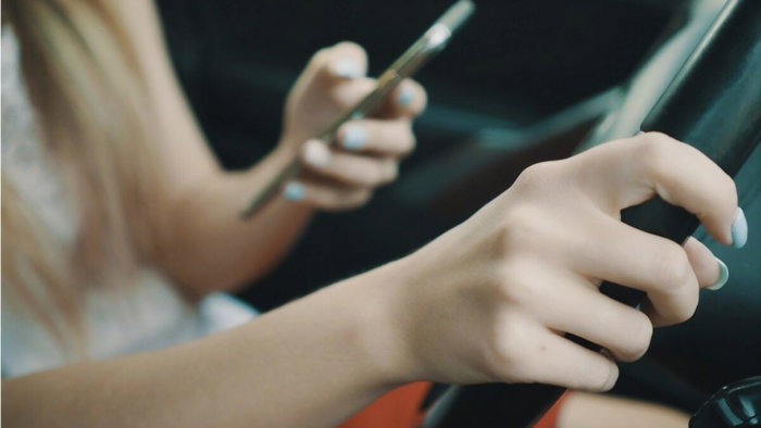 Caught touching a mobile phone while driving
