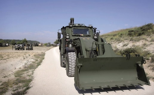 secondhand Spanish Army bulldozer.