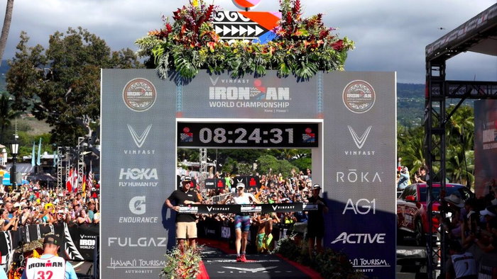 Ironman finish line