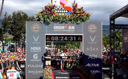 Ironman finish line