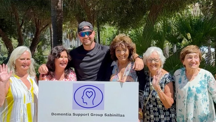 Dementia Support Group in San Luis de Sabinillas and Ironman Rob.